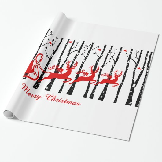 Bossen van Santa-Berch Cadeaupapier (Uitgerold)