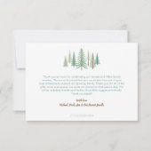 Bossen van speciaal gepersonaliseerde pootgoed bedankkaart (Achterkant)