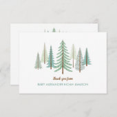 Bossen van speciaal gepersonaliseerde pootgoed bedankkaart (Voorkant / Achterkant)