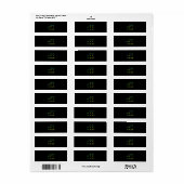 Bossen van tijgergeit etiket (Full Sheet)