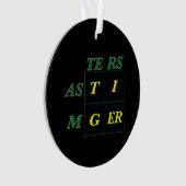 Bossen van tijgergeit ornament (voorkant)