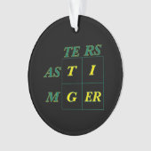 Bossen van tijgergeit ornament (voorkant)