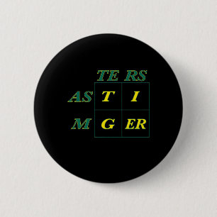 Bossen van tijgergeit ronde button 5,7 cm