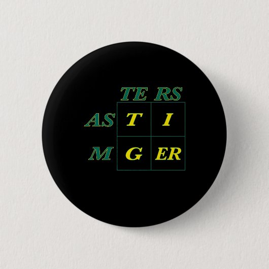 Bossen van tijgergeit ronde button 5,7 cm (Voorkant)