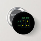 Bossen van tijgergeit ronde button 5,7 cm (Voorkant /achterkant)