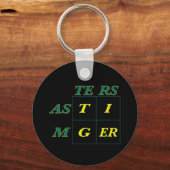 Bossen van tijgergeit sleutelhanger (Voorkant)