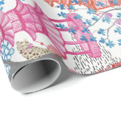 Bossen van tijgers en pagode in Spicy Cadeaupapier (Rol Hoek)