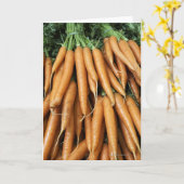Bossen van wortelen kaart (Gele Bloem)