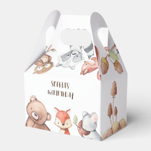 Bossen verjaardag gepersonaliseerd bedankdoosjes (Achterkant)