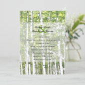 Bossen voor de groene en de witte zomer kaart (Staand voorkant)