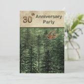 Bossen voor de Jubileum van de Trees Partij 30 Kaart (Staand voorkant)