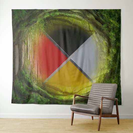 Bossen voor geneeskunde wandkleed (In Situ (horizontaal))