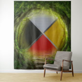 Bossen voor geneeskunde wandkleed (In situ)