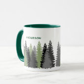 Bossen voor zwarte bospijn Aangepaste tekst Mok (Voorkant links)