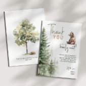 Bossen waar we nauwelijks op kunnen wachten Baby s Bedankkaart