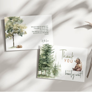 Bossen waar we nauwelijks op kunnen wachten   Hori Bedankkaart