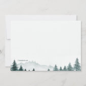 Bossen Waterverf Verplaatsingsaankondiging Kaart (Achterkant)