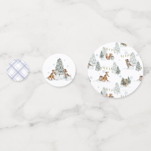 Bossen | Winter Birthday Confetti (Achterkanten)