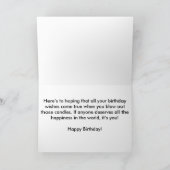 Bossen witte bloemen kaart (Binnen)