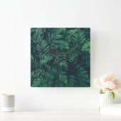 Bossen | Woodland Ferns Vierkante Klok (Huis)