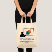 Bossen zijn de longen van ons land - klimaatverand tote bag (Voorkant (product))