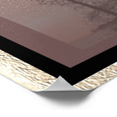 Bossen zijn prachtig- Robert Frost citaat - kunstp Poster (Hoek)