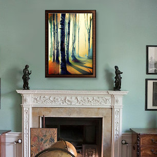 Bossenbos in daglicht folie afdrukken