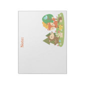 Bossendier in de Cute Woodland voor kinderen Notitieblok (Linkerzijde)