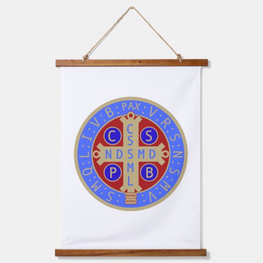 Bossenmedaille van de Benedictus Hangend Wandkleed (Voorkant)