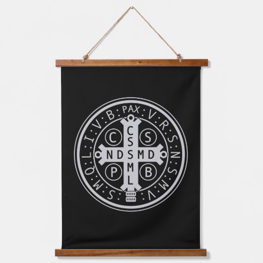 Bossenmedaille van de Benedictus Hangend Wandkleed (Voorkant)