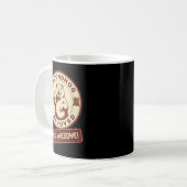 Bossenmur Goedgekeurd 100% Geweldig Grappig Vintag Koffiemok (Voorkant links)