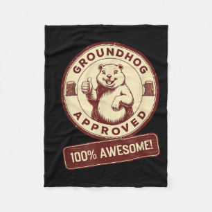 Bossenmurk Goedgekeurd 100% Geweldig Grappig Vinta Fleece Deken