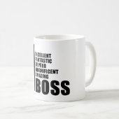 Bosses Birthdays Gifts : Nummer één bord Koffiemok (Voorkant rechts)