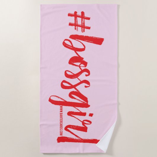 Bossgirl Strandlaken (Voorkant)