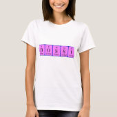Bossi periodiek systeem naam shirt (Voorkant)