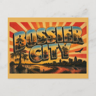 Bossier City Louisiana Red River Cipressen Moeras  Briefkaart