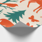 Bossilhouetten Cadeaupapier (Hoek)