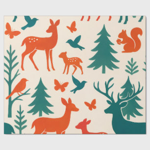 Bossilhouetten Cadeaupapier