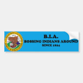 Bossing Indiërs rond Bumpersticker (Voorkant)