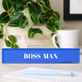 BOSSMAN-bureaunaamplaat Naambordje