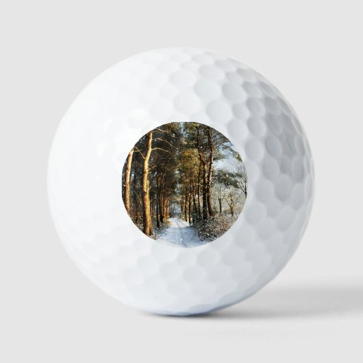 Bossneeuwscène van gbcna golfballen (Voorkant)