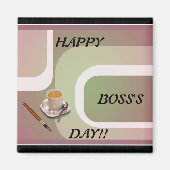 Boss's Day Frig Magnet!! Magneet (Voorkant)