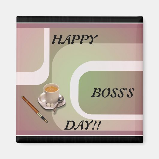 Boss's Day Frig Magnet!! Magneet (Voorkant)