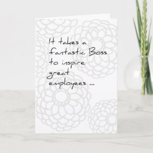 Boss's Day Kaart van medewerkers