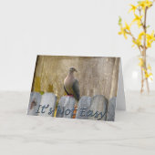 Boss's Day Love Dove Kaart (Gele Bloem)