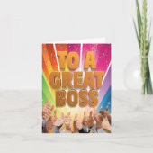 Boss's Day Wenskaart - Grote Baas Kaart (Voorkant)