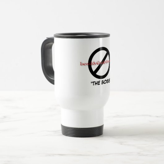 Boss's Travel Mug Reisbeker (Voorkant links)