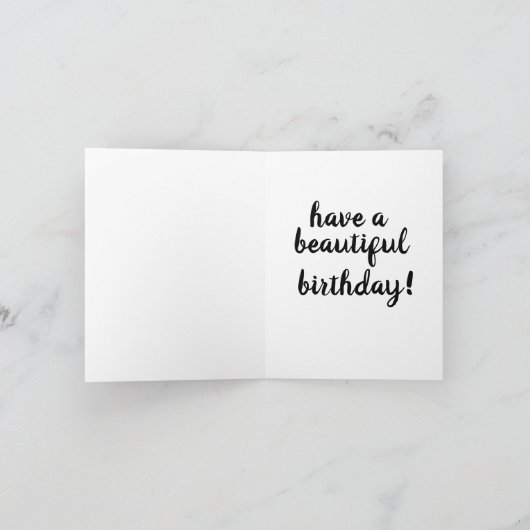 BOSSTE FOTOGRAFIE BIRTHDAAGKAARTEN KAART (Binnen)