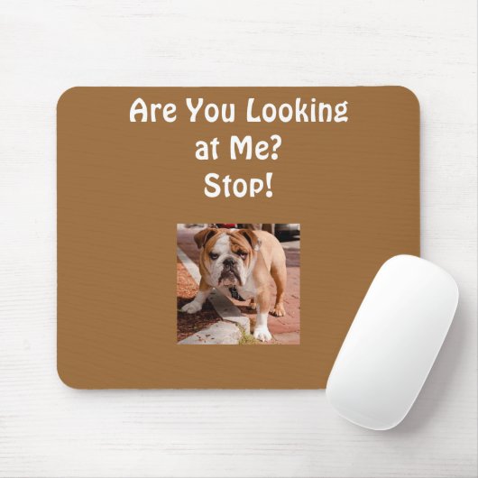 "BOSSY BULLDOG" MOUSEPAD MUISMAT (Met muis)