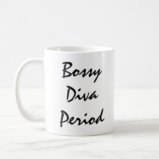 Bossy Diva Periode Koffiemok (Links)